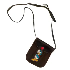 VINTAGE TOOLED LEATHER DONALD CROSSBODY BAG