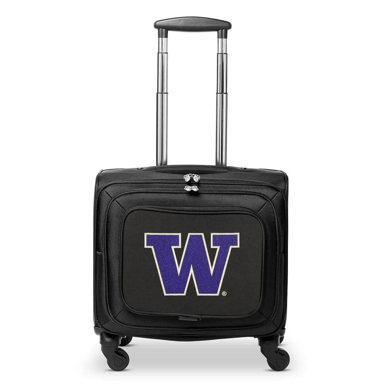 Washington Huskies 14" Black Wheeled Laptop Overnighter