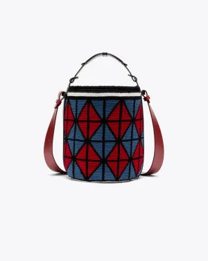 WEAVED MIDI BUCKET - MULTICOLOR