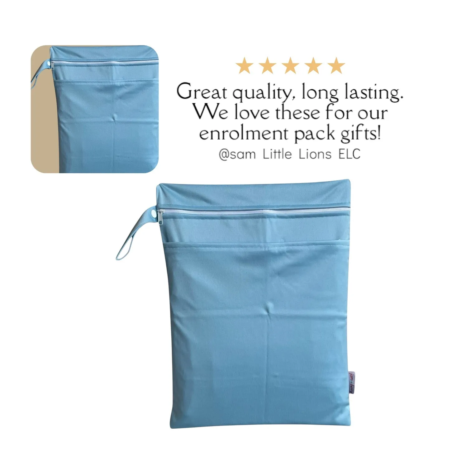 Wet zip bag sky blue