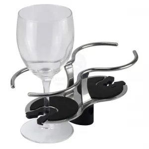 WINE GLASS DRINK HOLDER - STAINLESS STEEL