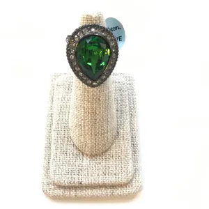 Women's Brighton | Raindrops Rhinestone Ring | Black