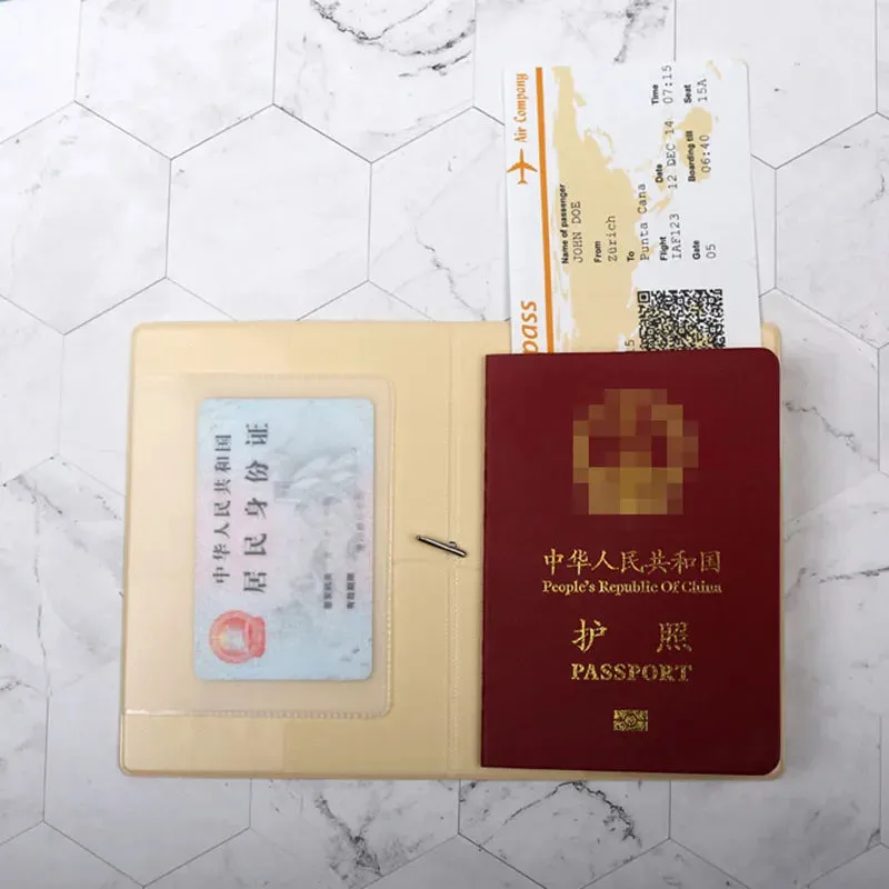 World map stereo passport holder