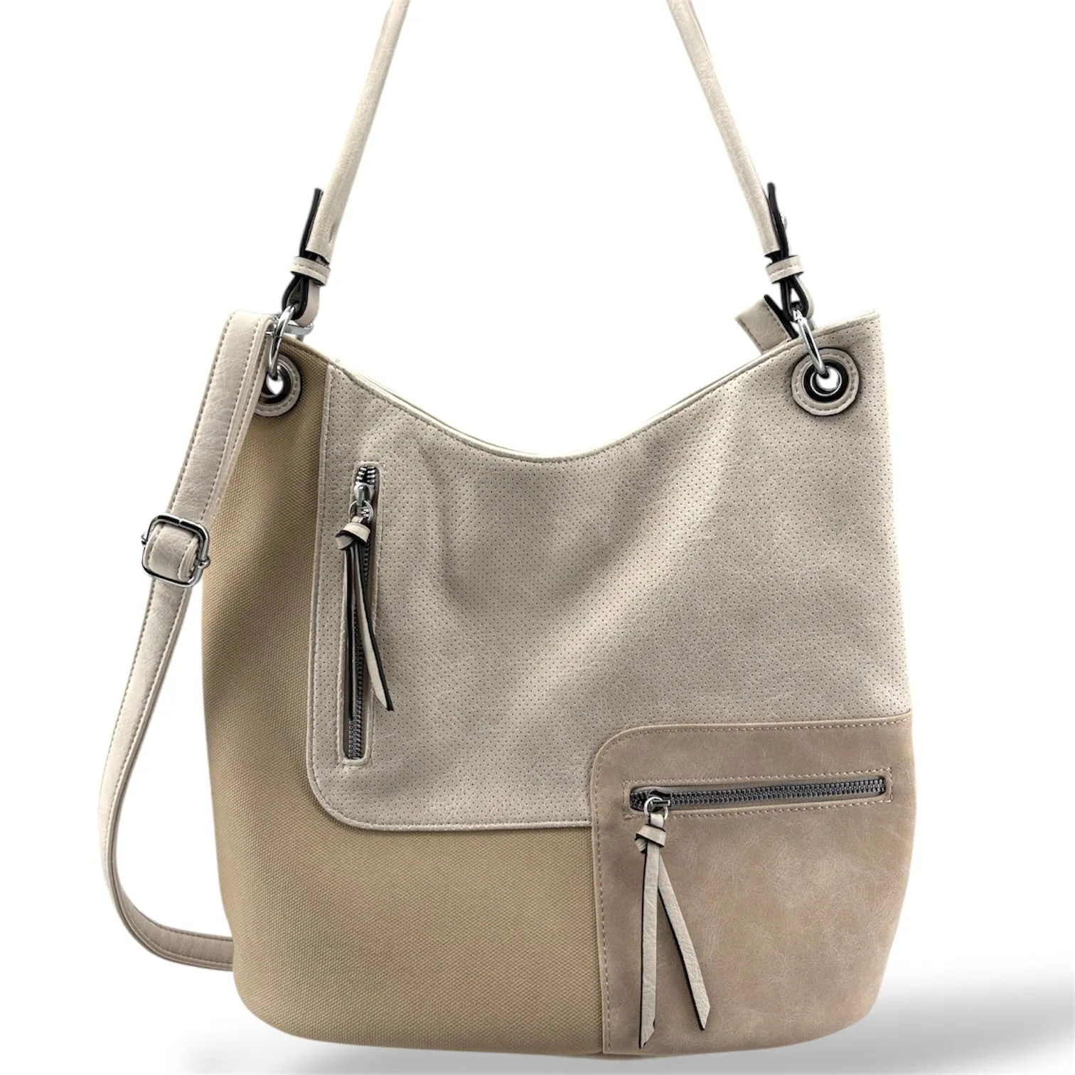 YD-7358 - Patch Design Hob Shoulder Bag - 8 color