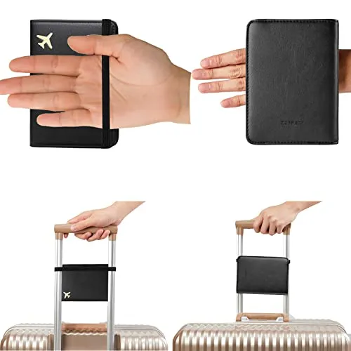 Zoppen Passport and Vaccine Card Holder Combo, Passport Holder